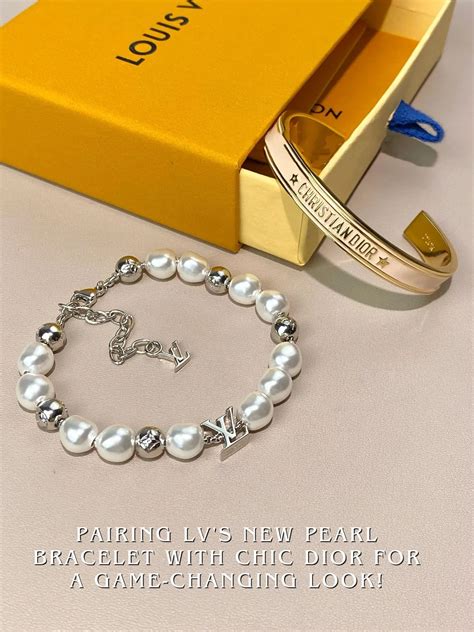 lv pearl bracelet